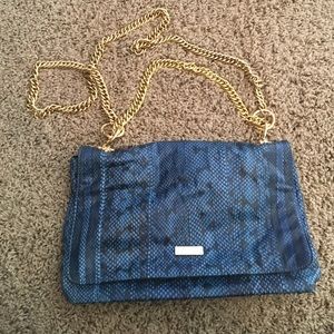 Gorgeous Blue Snake Print Halston Heritage bag