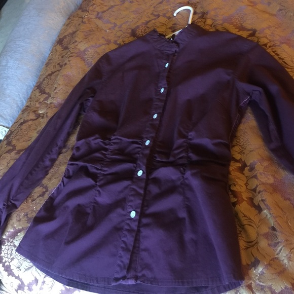 Rouched dressy shirt