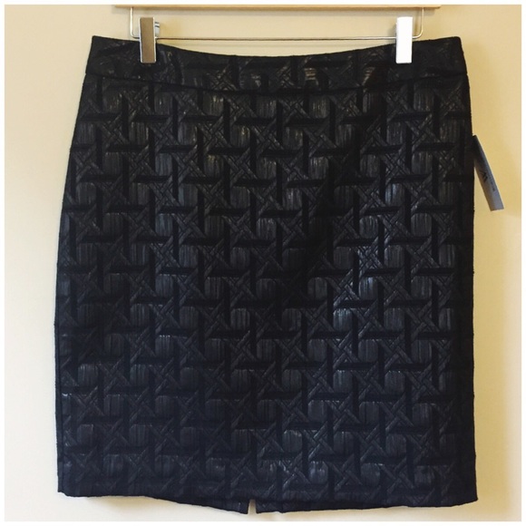 Worthington Dresses & Skirts - NWT Worthington Black Bamboo Jacquard Pencil Skirt