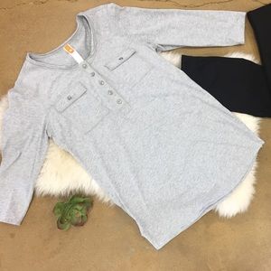 Softest gray yoga shirt, Lucy brand, activewear