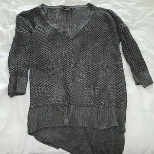 Rock & Republic grey skull sweater