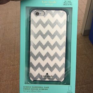 Kate Spade Glitter Chevron iPhone 6 Plus case