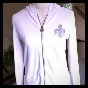 3 for $20 Sale MK Ivory Medium Zip Hoodie