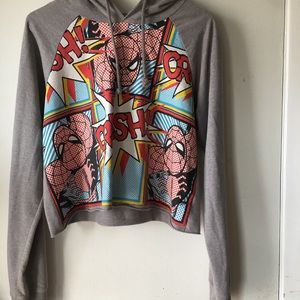 The Amazing Superman Crop Top Hoodie