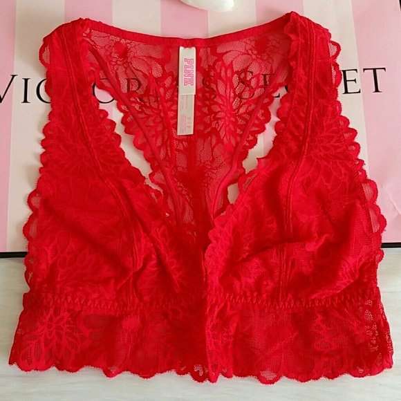 Beautiful Nwt Unlined Pink Vs Bralette size XS.S.M - Picture 3 of 5