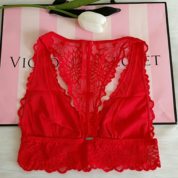 Beautiful Nwt Unlined Pink Vs Bralette size XS.S.M - Picture 4 of 5