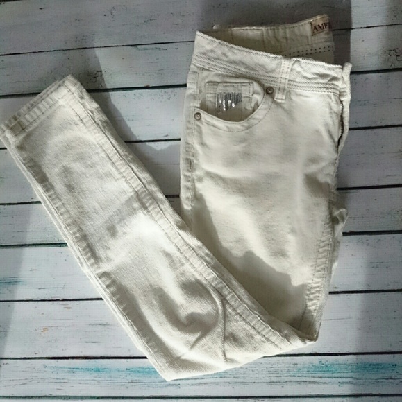 Off-white Corduroy Skinny Jeans