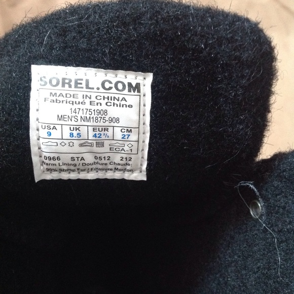 Mens sorel boots .size 9