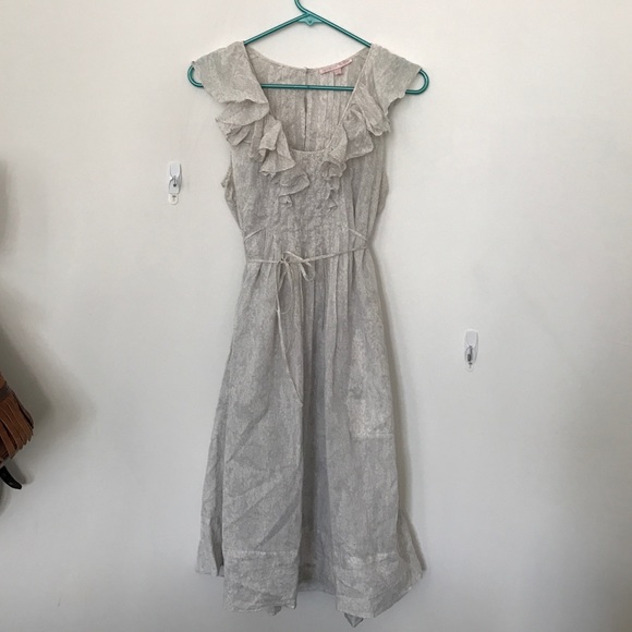 Rebecca Taylor tie waist Midi Dress