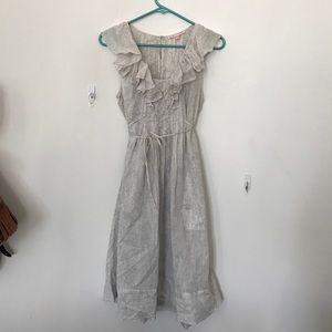 Rebecca Taylor tie waist Midi Dress