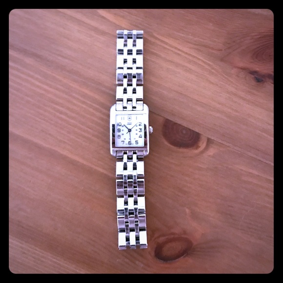Swiss Army silver watch