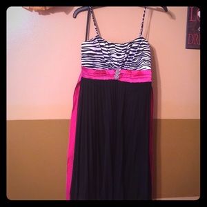 Pleated cocktail dress