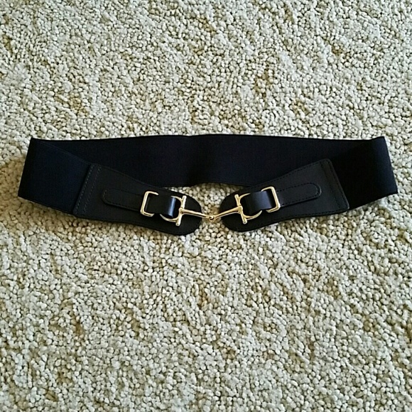 Black elastic belt