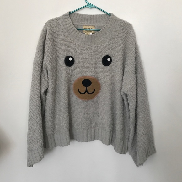 Wildfox Grey Teddy Sweater
