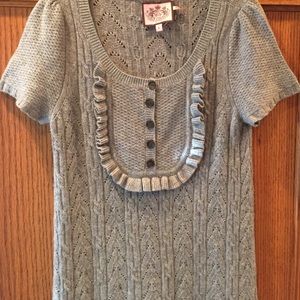 Beautiful Juicy Couture gray knit baby doll mini