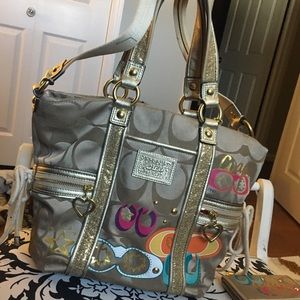 Coach Gold Handbag and Wallet