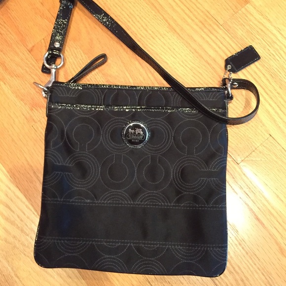 Coach black crossbody bag