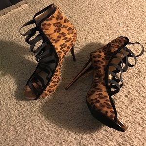 Brand new cheetah print heels.