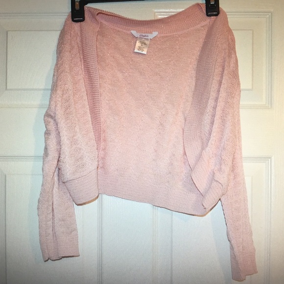 Candies pink cardigan shrug xl