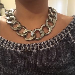 Aldo Silver Chain Link Necklace