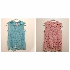 Lot of TWO Candies blouses - kids - girls L/14