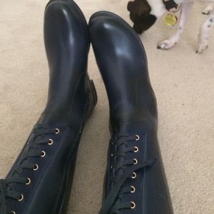 Lace up rain boots ☔️☔️☔️