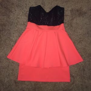 NWOT Peplum style dress