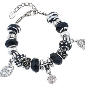 Swarovski elements, Hamsa charm bracelet
