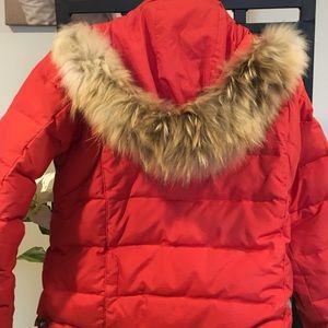 Orange puff coat size small