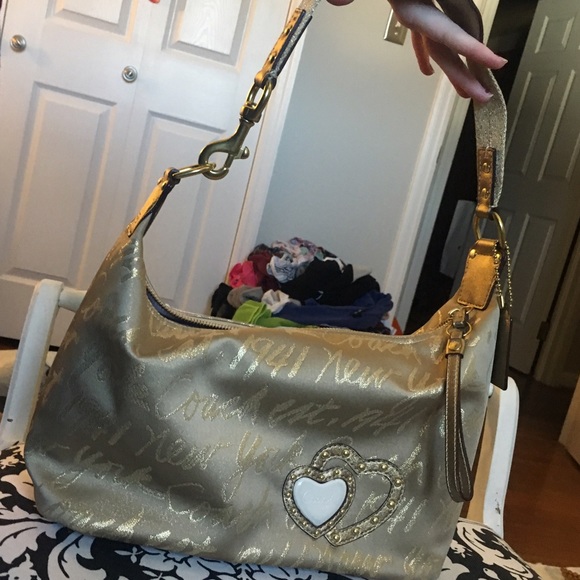 Coach Gold Handbag