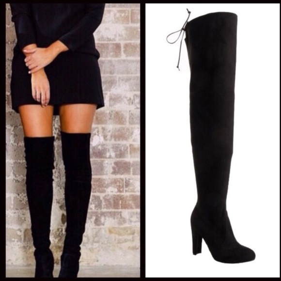 Black thigh high Boots
