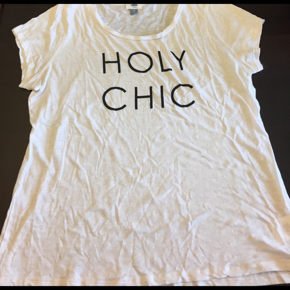 NWOT- Old Navy graphic tee, Holy Chic- 1X