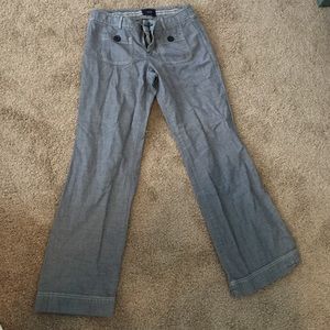 Navy and white bell bottom pants