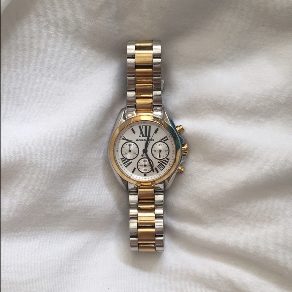Michael kors two-tone Bradshaw chronograph watch
