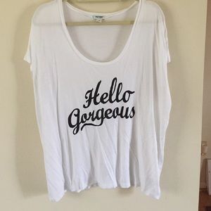 NWOT! Old Navy graphic tee- Hello Gorgeous! XL