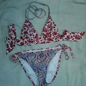 Lucky Brand Flower & Paisley bikini