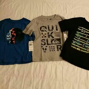 NWT Quicksilver boys t-shirts sz 4