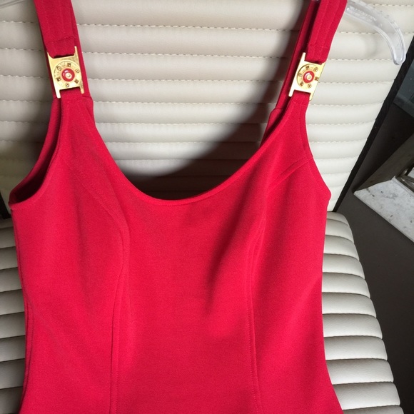 Versace like Red Bombshell Dress
