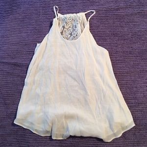 Halter Tank Top w/ Lace Back