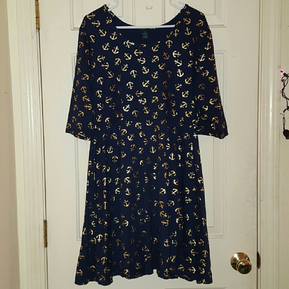 Navy Anchor Dress