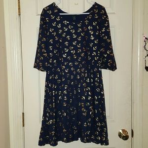 Navy Anchor Dress