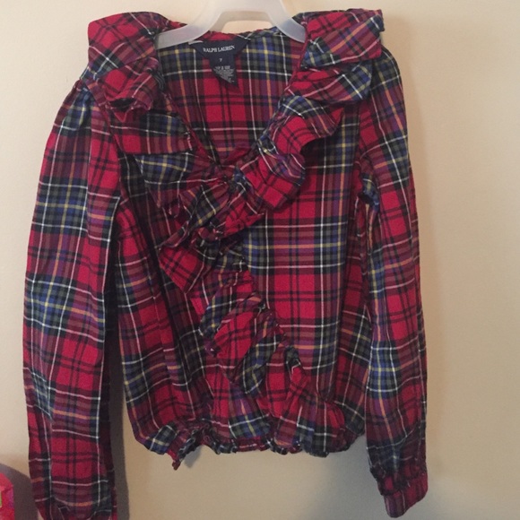 PRICE DROP..Plaid Ralph Lauren long sleeved shirt