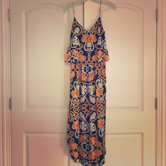H&M Tropical 🌴Print Midi Dress - NEW!
