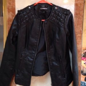 BNWOT quilted pleather jacket from Express