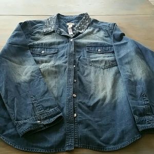 Women's Chico's denim button down size 3