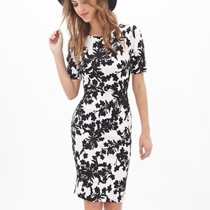 White and black dress