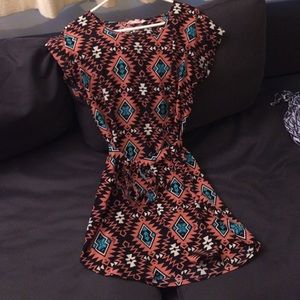 Aztec patterned dress