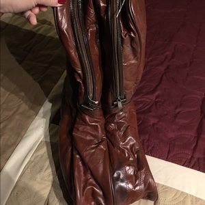 Leather boot carrier NWOT