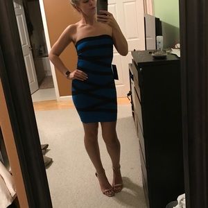 Bebe strapless Bandeau Bodycon Dress