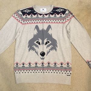 Festive wolf sweater